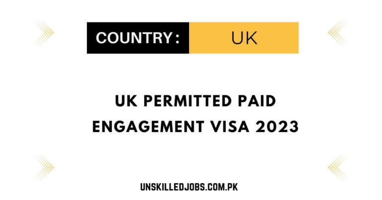 UK Permitted Paid Engagement Visa 2023 – Visa Guides