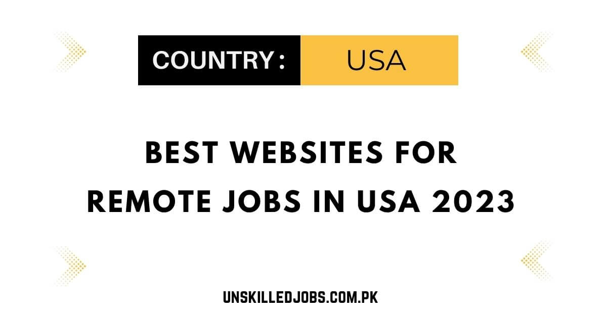 Best Websites For Remote Jobs In USA 2023