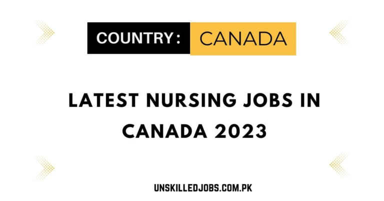 Latest Nursing Jobs in Canada 2023 – Apply Now