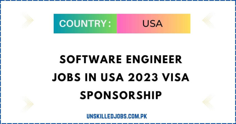 Software Engineer Jobs in USA 2023 –  Visa Sponsorship