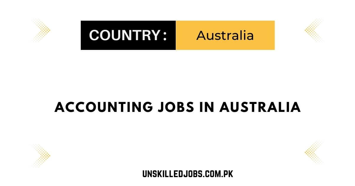 Accounting Jobs in Australia 2024