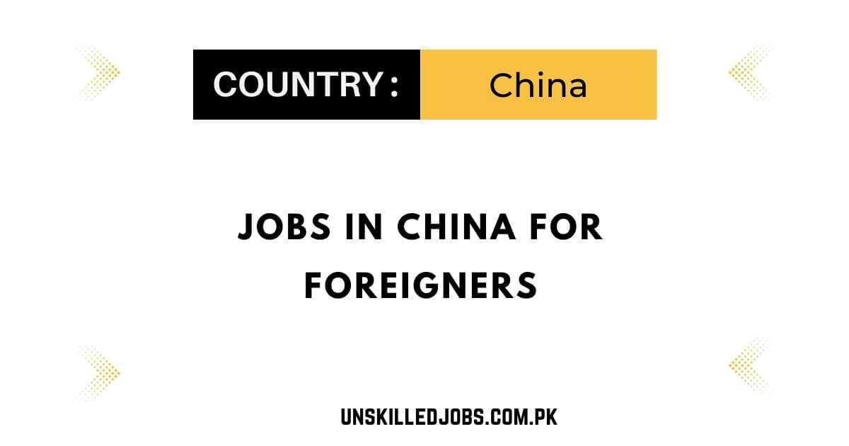 Jobs in China for Foreigners