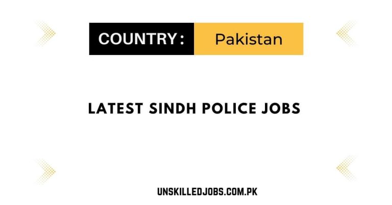 Latest Sindh Police Jobs 2024 – Apply now