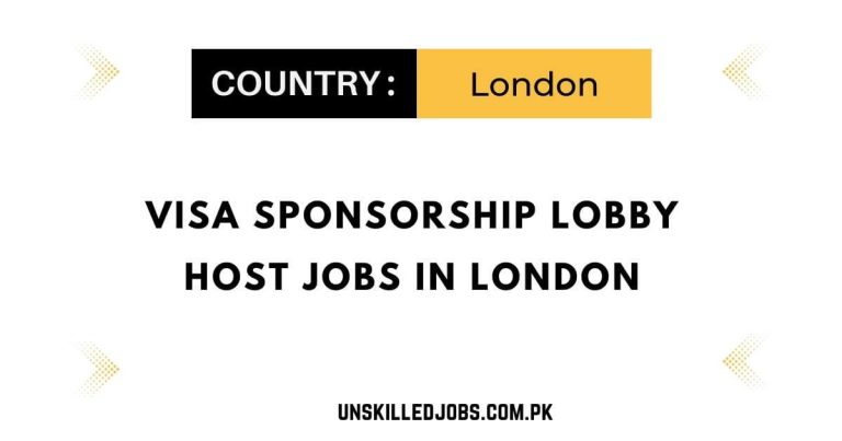 Visa Sponsorship Lobby Host Jobs in London 2024 – Apply Here