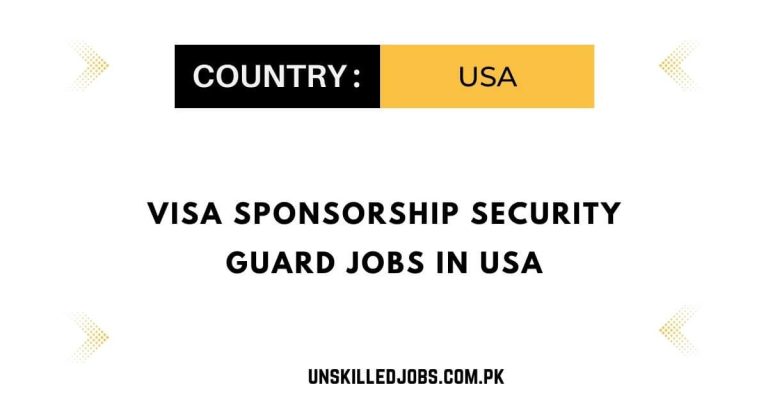 Visa Sponsorship Security Guard Jobs in USA 2024 – Apply Now