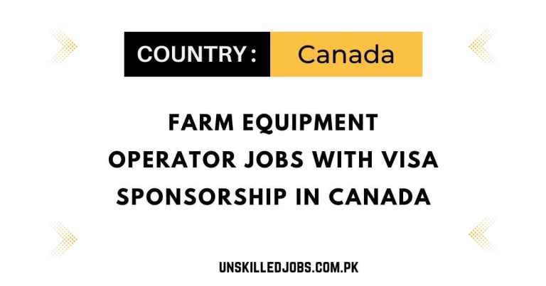 Farm Equipment Operator Jobs with Visa Sponsorship in Canada