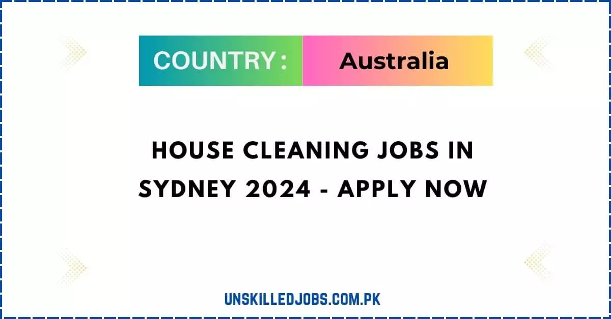 House Cleaning Jobs In Sydney