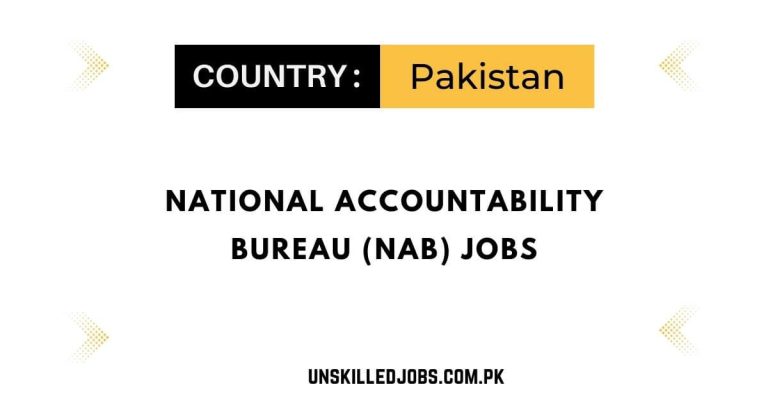 National Accountability Bureau (NAB) Jobs 2024 – Apply Here
