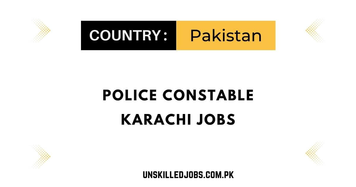 Police Constable Karachi Jobs