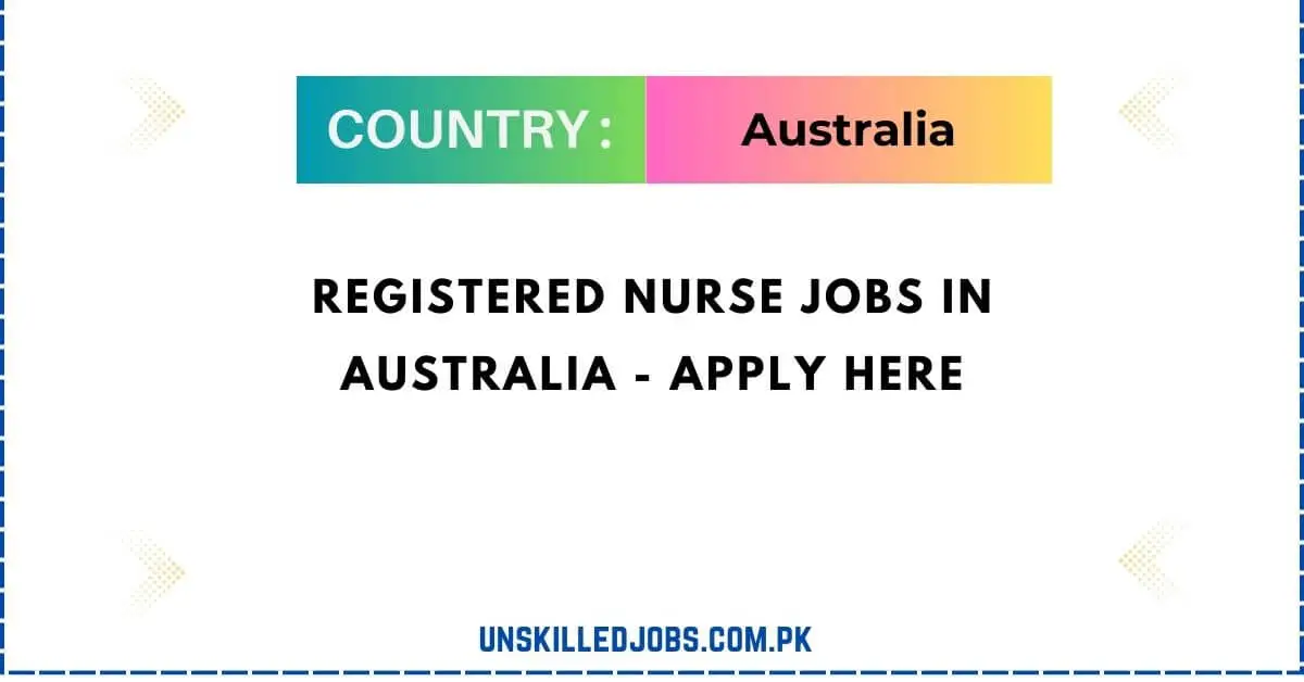 Registered Nurse Jobs in Australia