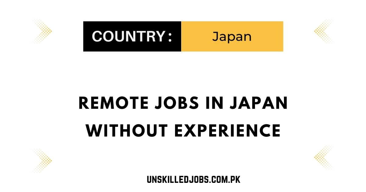 Remote Jobs in Japan Without Experience