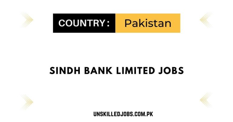 Sindh Bank Limited Jobs 2024 – Apply Now