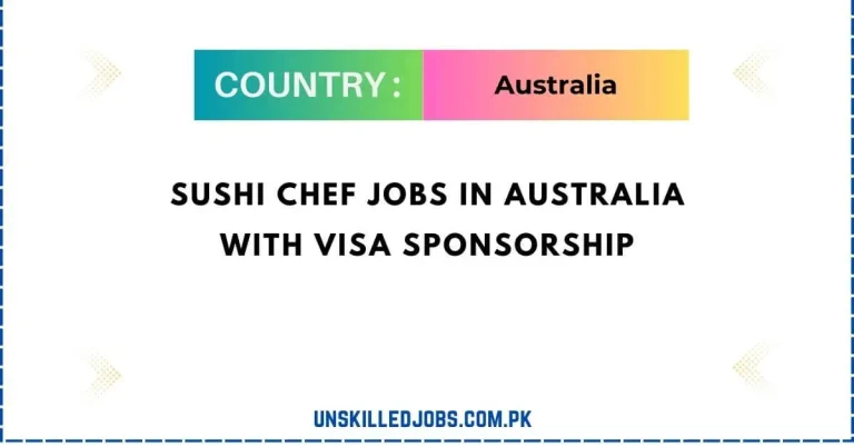 Sushi Chef Jobs in Australia with Visa Sponsorship 2024
