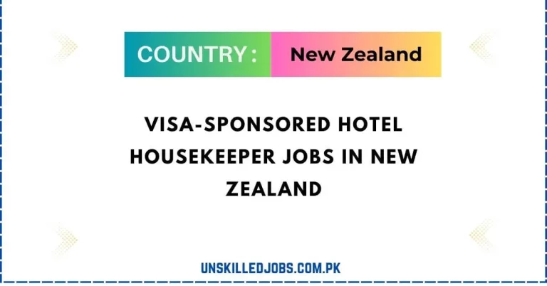Visa-Sponsored Hotel Housekeeper Jobs In New Zealand