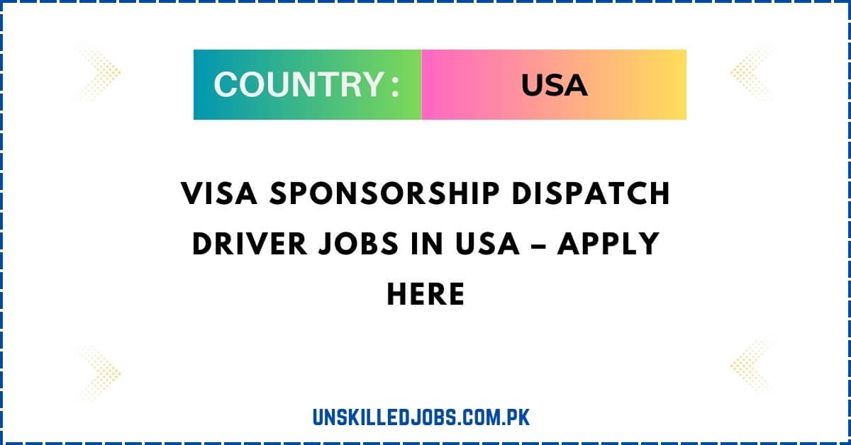 Dispatch Driver Jobs in USA