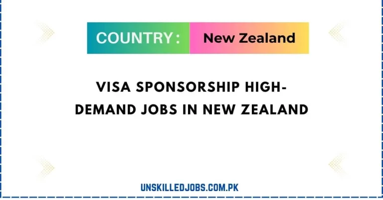 Visa Sponsorship High-Demand Jobs in New Zealand 2024