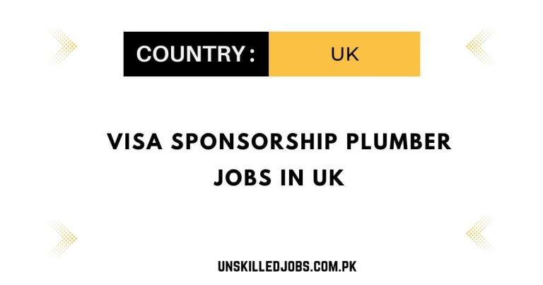 Visa Sponsorship Plumber Jobs in UK 2024 – Apply Now