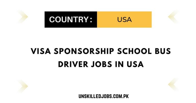 Visa Sponsorship School Bus Driver Jobs in USA 2024