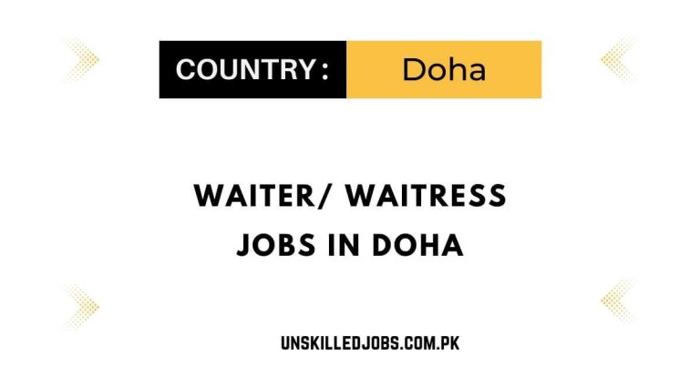 Waiter/ Waitress Jobs in Doha 2024 – Apply Now