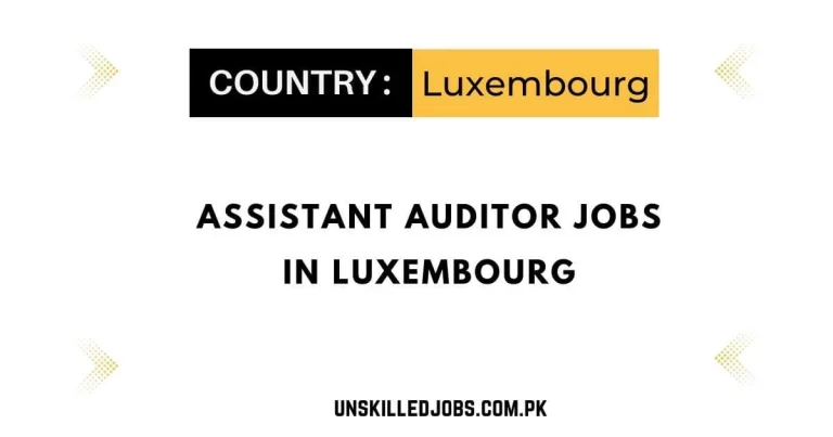 Assistant Auditor Jobs in Luxembourg 2024 – Apply Now