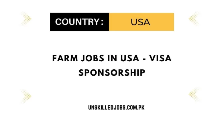Farm Jobs in USA 2024 – Visa Sponsorship