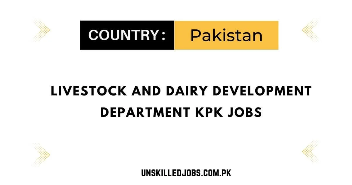Livestock and Dairy Development Department KPK Jobs