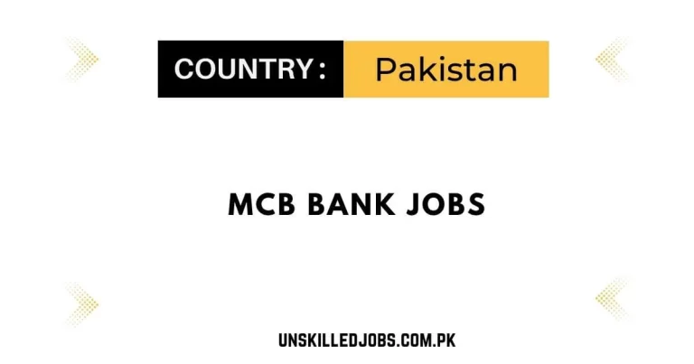 MCB Bank Jobs 2024 – Apply Now