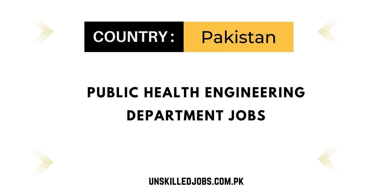 Public Health Engineering Department Jobs