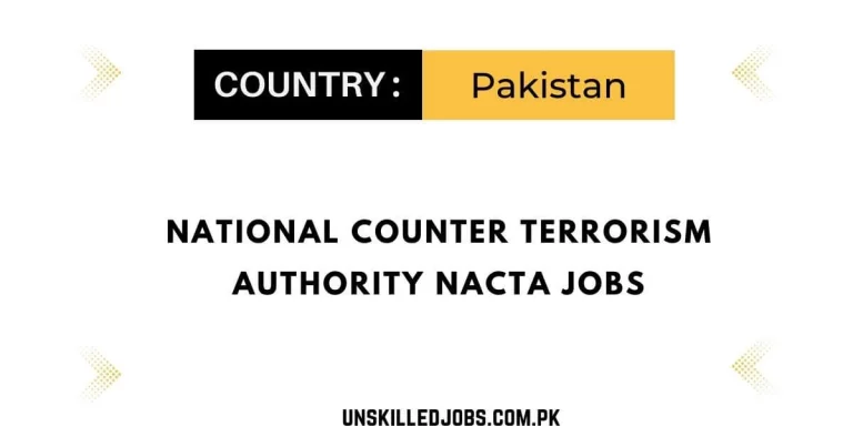 National Counter Terrorism Authority NACTA Jobs 2024