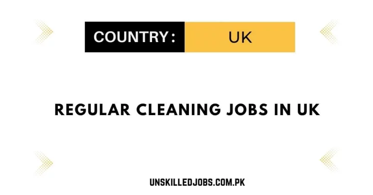 Regular Cleaning Jobs in UK 2024 – Visa Sponsorship