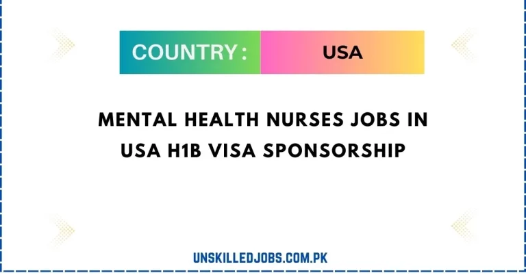 Mental Health Nurses Jobs in USA H1B Visa Sponsorship